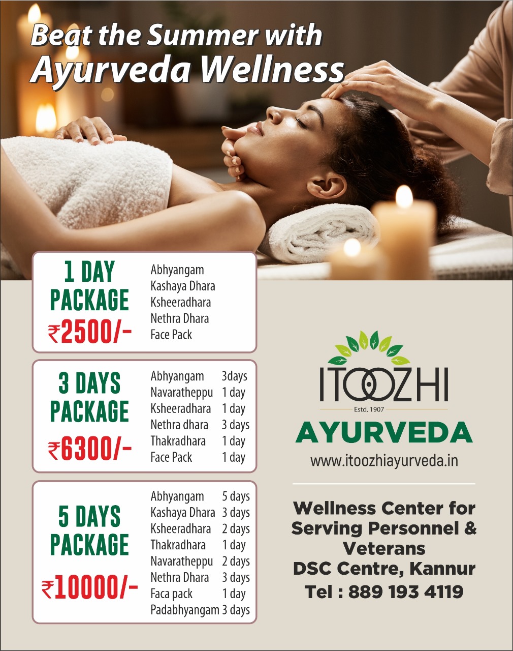 Ayurveda Summer Care Package at DSC Centre, Kannur